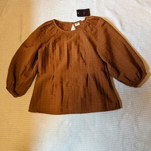 Cooper orange blouse top tunic